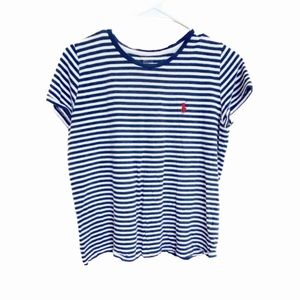 Girls striped shirt sleeve polo‎